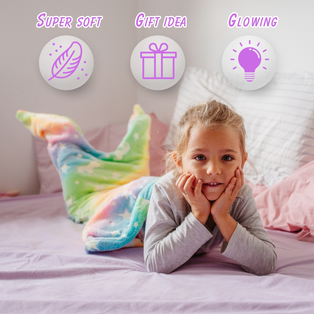 MermaidBlanket, halszárkötő alakú gyermek takaró - Image 10
