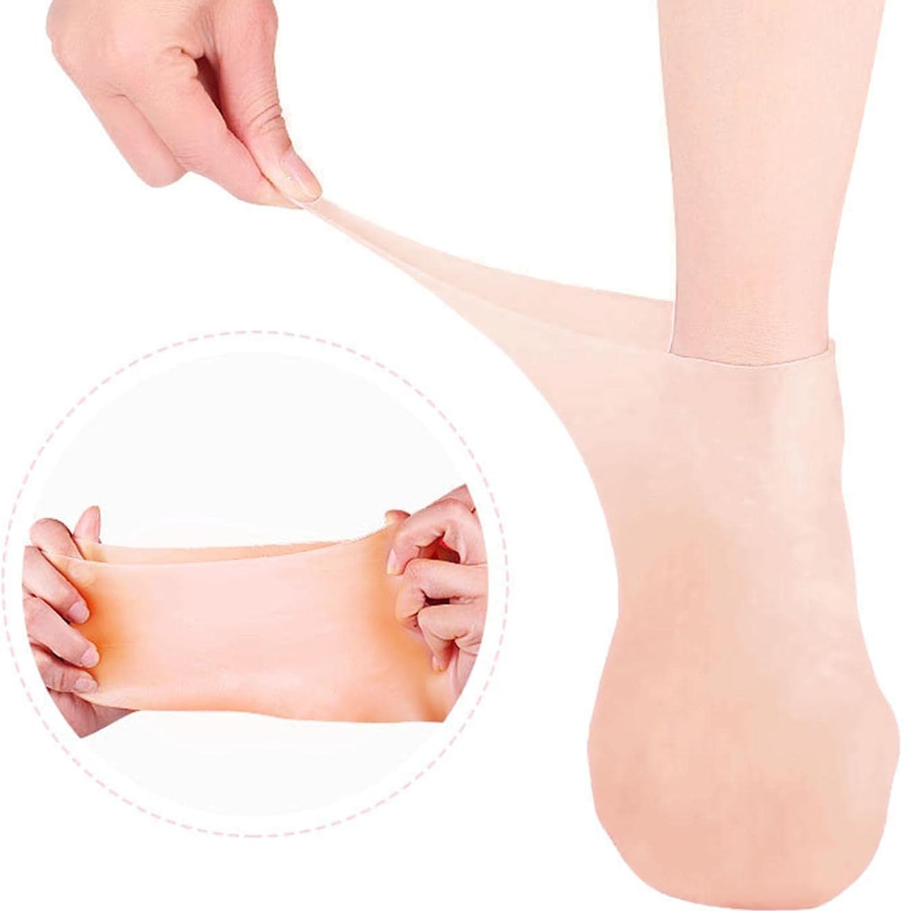 MoistMask, hidratáló szilikon lábápoló zoknik - Image 6