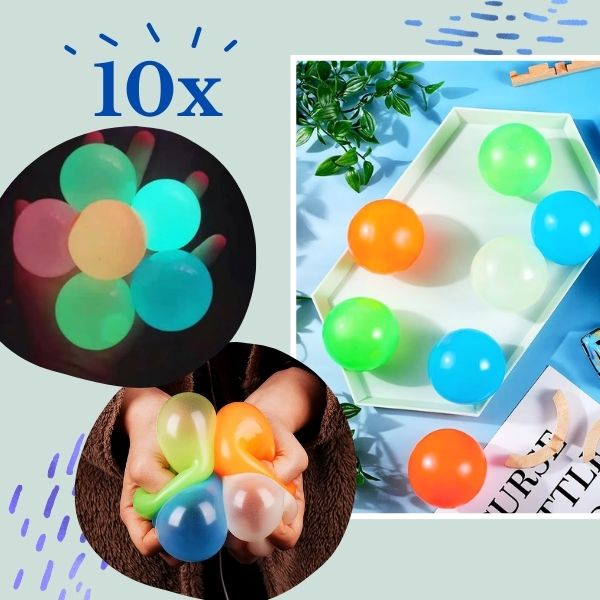 NEONBALLS, Világító stresszlabdák GlowBuddies - Image 4