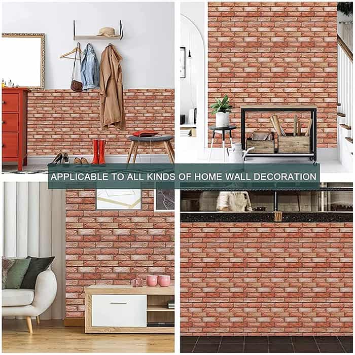 NewYorkWall, narancssárga tégla motivumú öntapadós falmatrica (10 db.) - Image 7