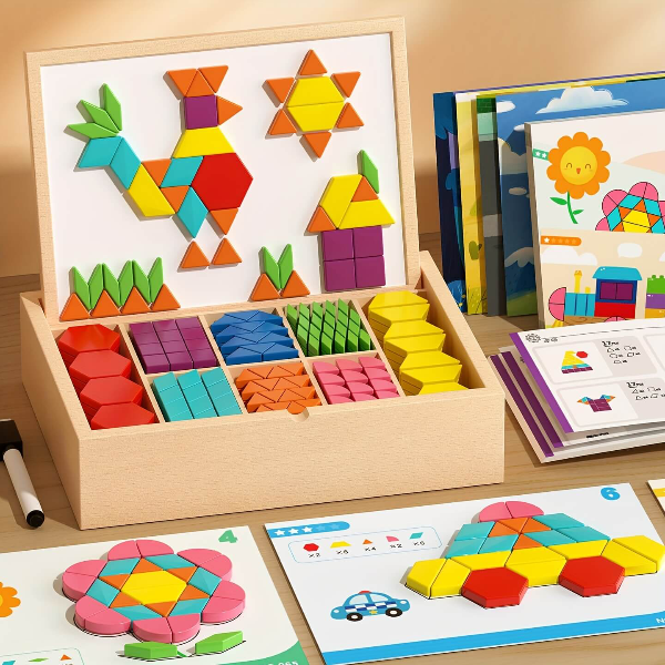 PUZZGEO, Mágneses fa puzzle készlet (225 darab) - Image 7