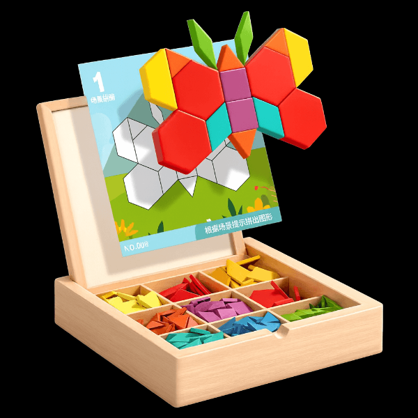 PUZZGEO, Mágneses fa puzzle készlet (225 darab) - Image 8