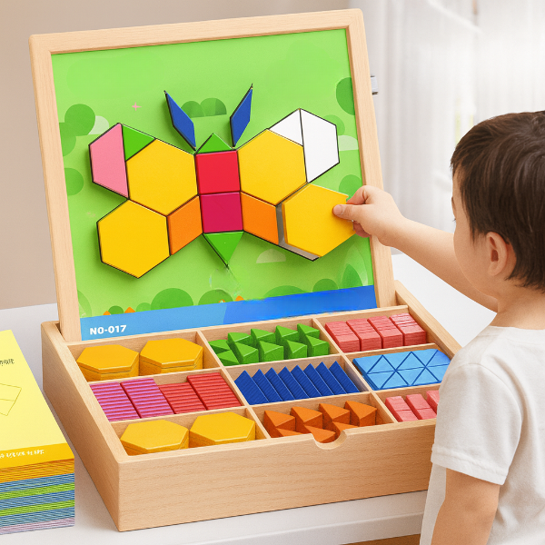 PUZZGEO, Mágneses fa puzzle készlet (225 darab) - Image 9
