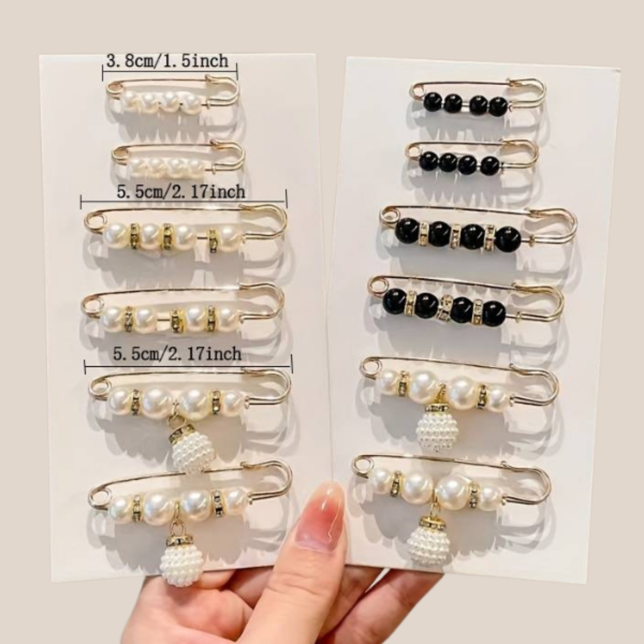 Pearls, elegáns övcsatok (12 darab) - Image 3
