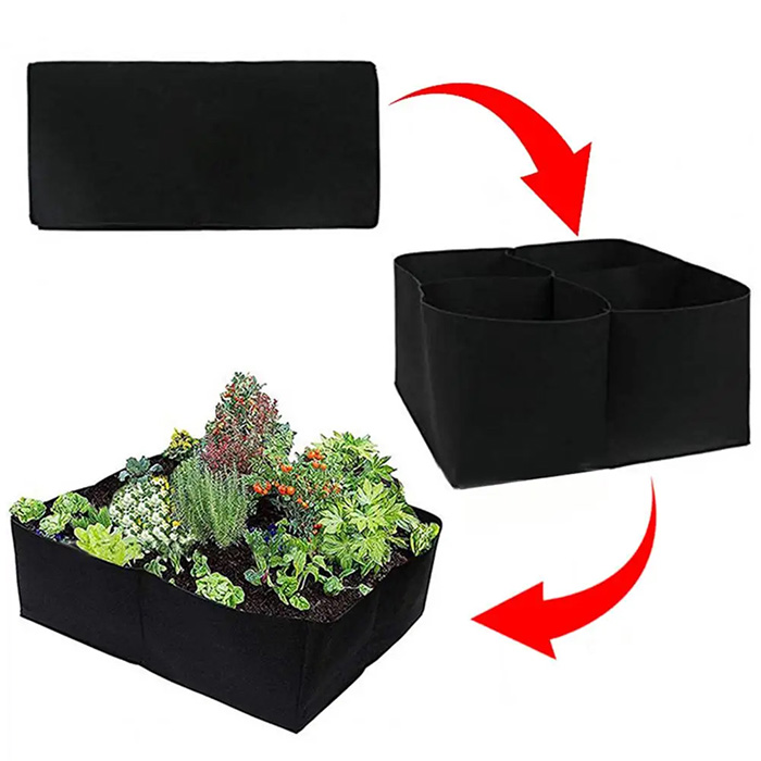 Pocket4Garden, hordozható kertágyás 4 különálló rekesszel - Image 4