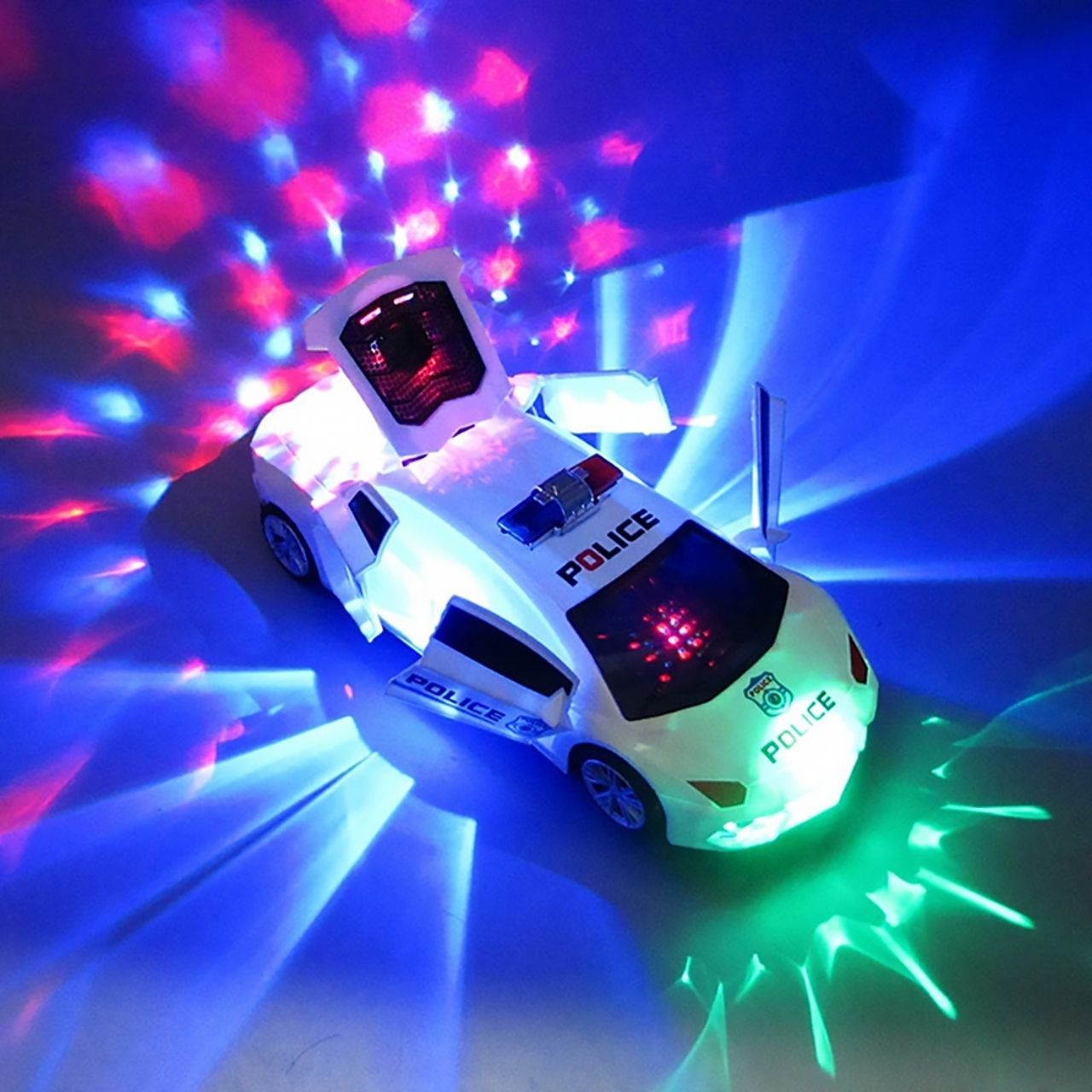 PoliceCar, rendőrautó LED fényekkel - Image 8