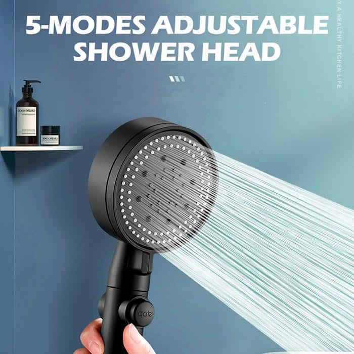 PressureShower, zuhanykar 5 tusolási móddal (zuhanyfej, zuhanycső és fogantyú) - Image 3