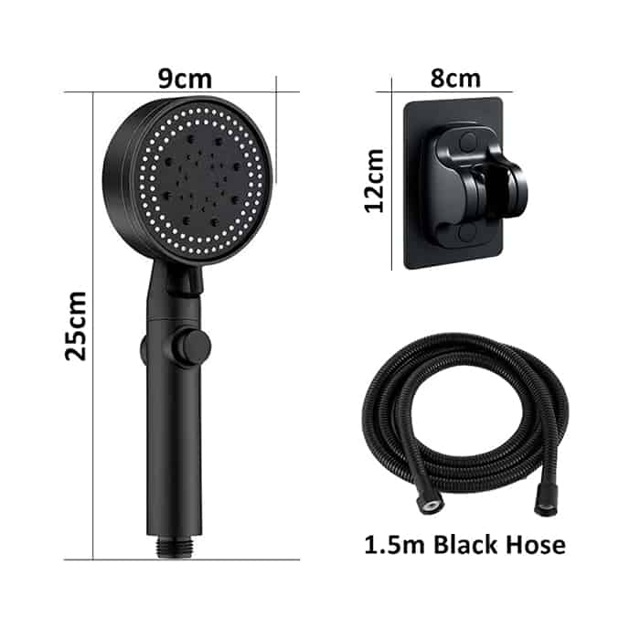 PressureShower, zuhanykar 5 tusolási móddal (zuhanyfej, zuhanycső és fogantyú) - Image 4