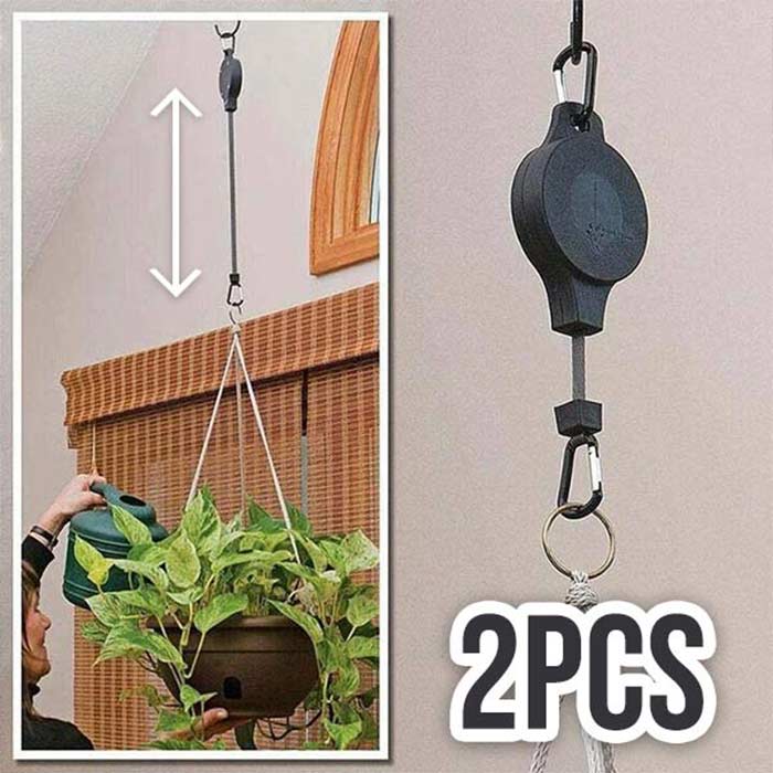 PullGarden, 2 darabos kampókészlet növények felakasztásához, rugalmas pánttal - Image 2