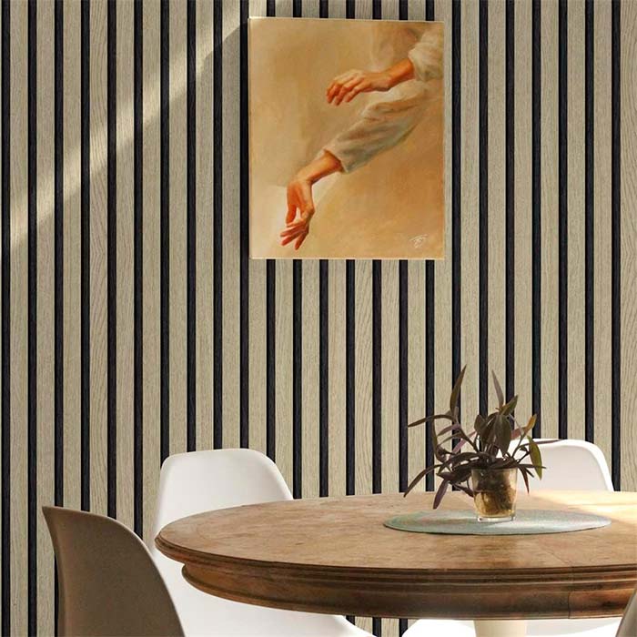 SlatWall, öntapadós matrica természetes fa megjelenéssel (300 x 45 cm) - Image 6