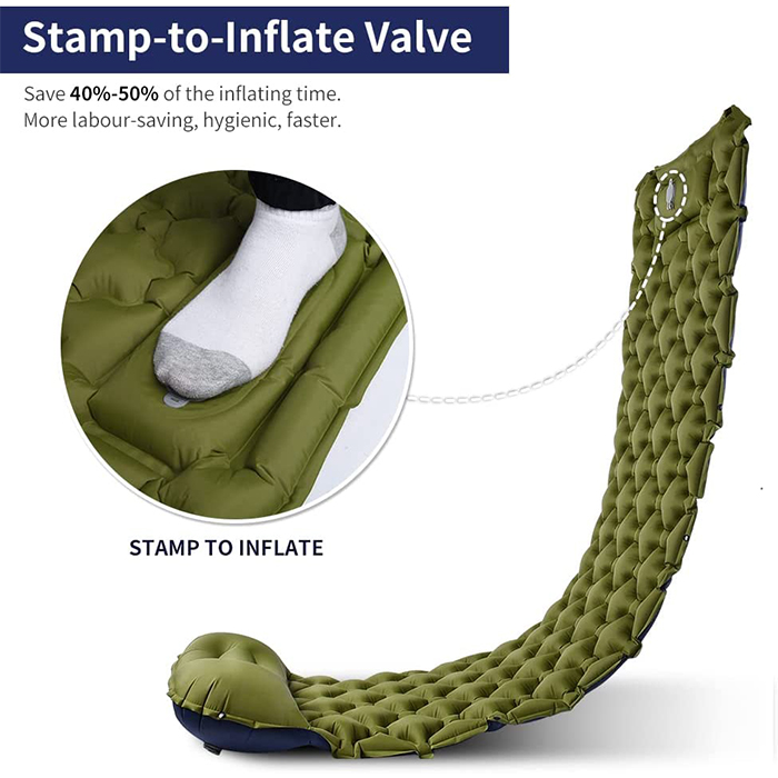 SleepMat, felfújható szőnyeg fejtérrel - Image 2