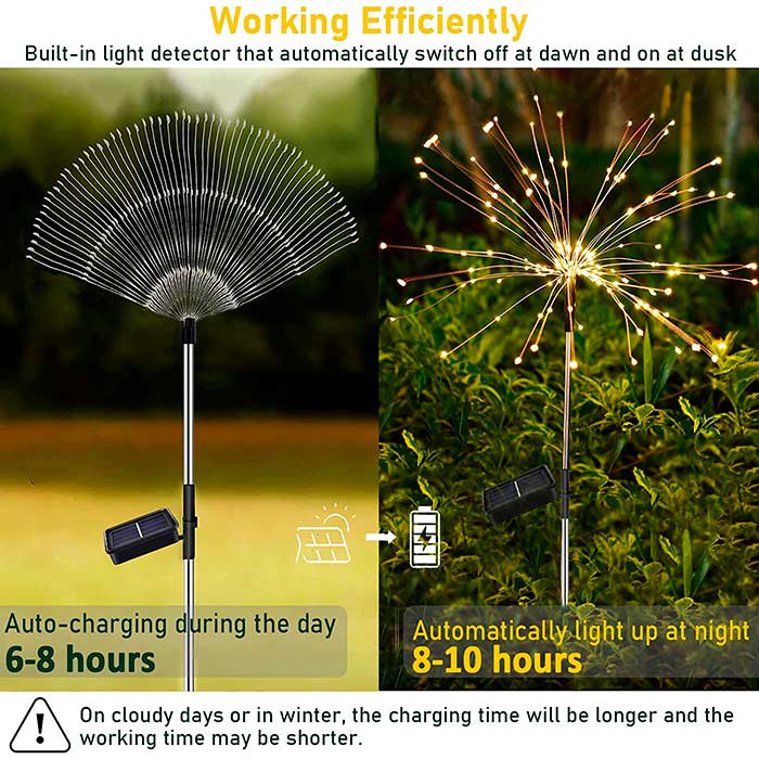 SolarFireworkLamp, napelemes lámpa (90 LED) - Image 4