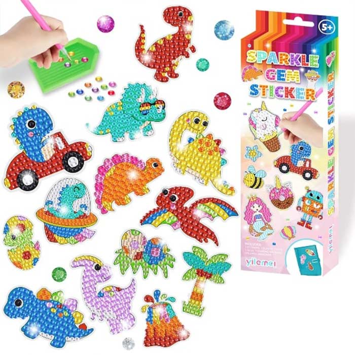 SparkleStickers, kreatív készlet színes gyémántok matricákra való felviteléhez - Image 2