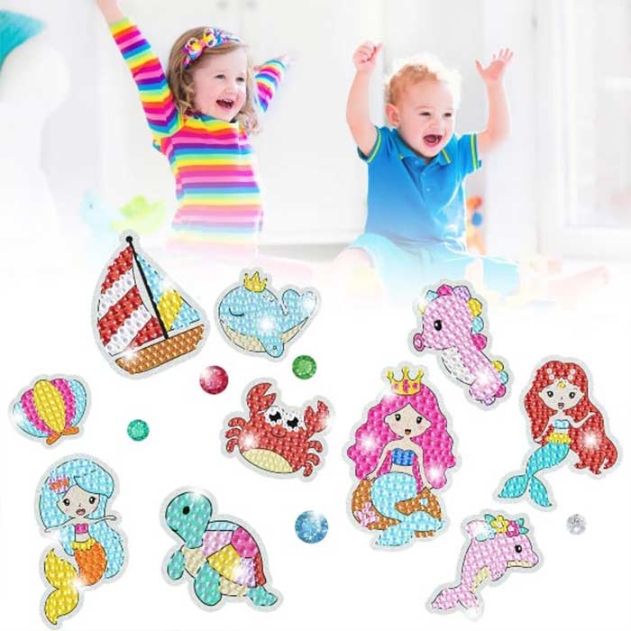 SparkleStickers, kreatív készlet színes gyémántok matricákra való felviteléhez - Image 3