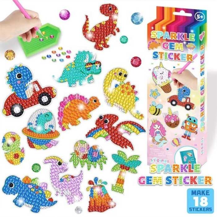 SparkleStickers, kreatív készlet színes gyémántok matricákra való felviteléhez - Image 9