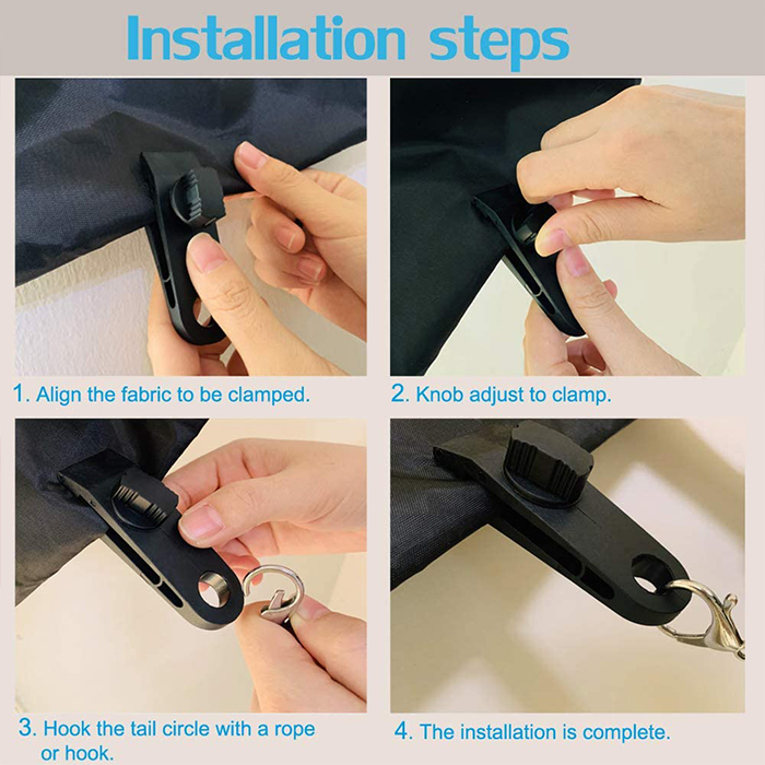 TentClips 10 részes sátorkapocs készlet a sátor rögzítéséhez - Image 7