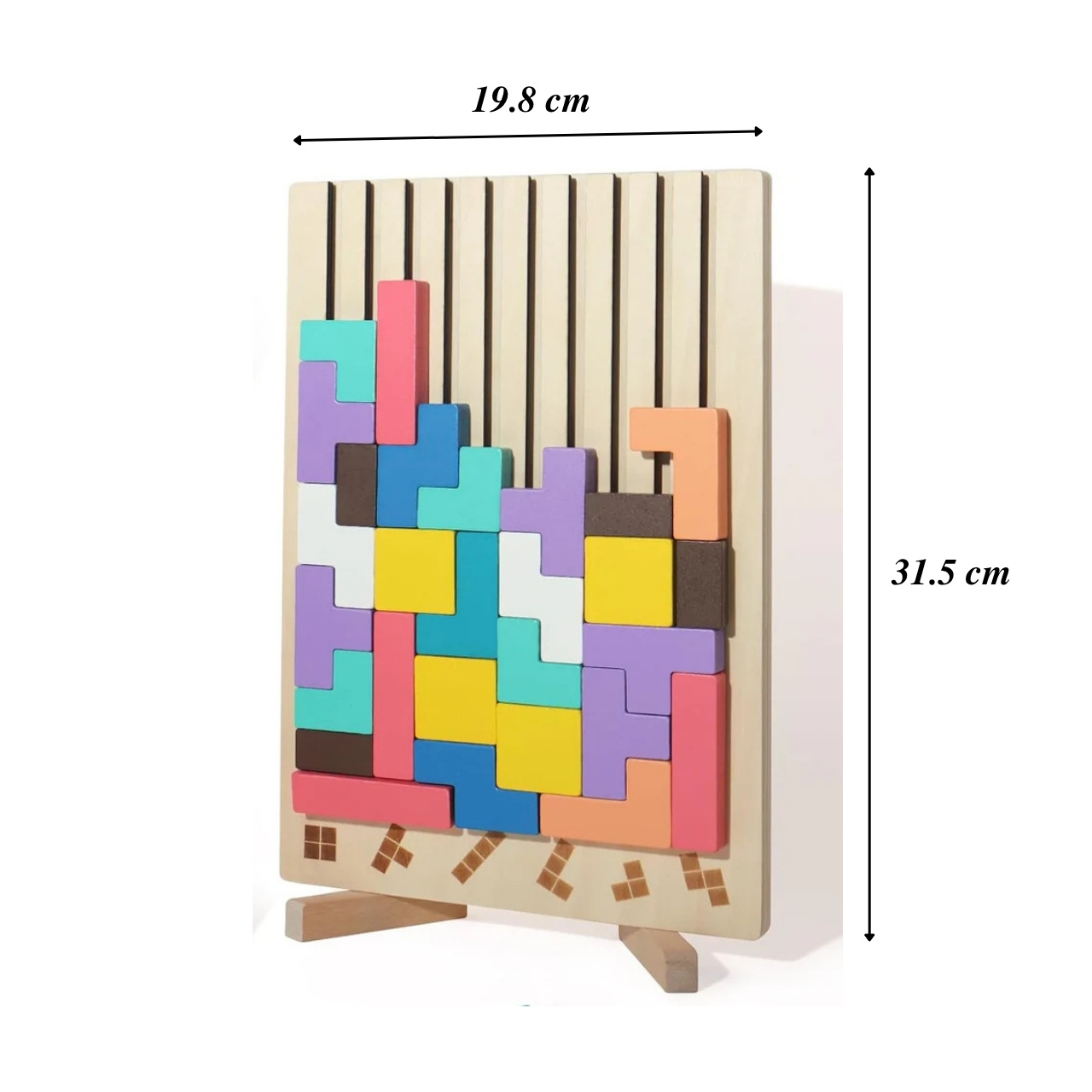 Tetris, fából készült didaktikus játék - Image 7