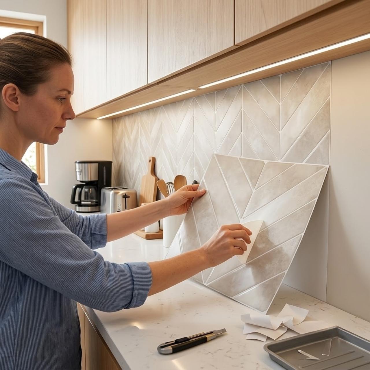 Öntapadós 3D falicsempék, TileStickers - Image 5