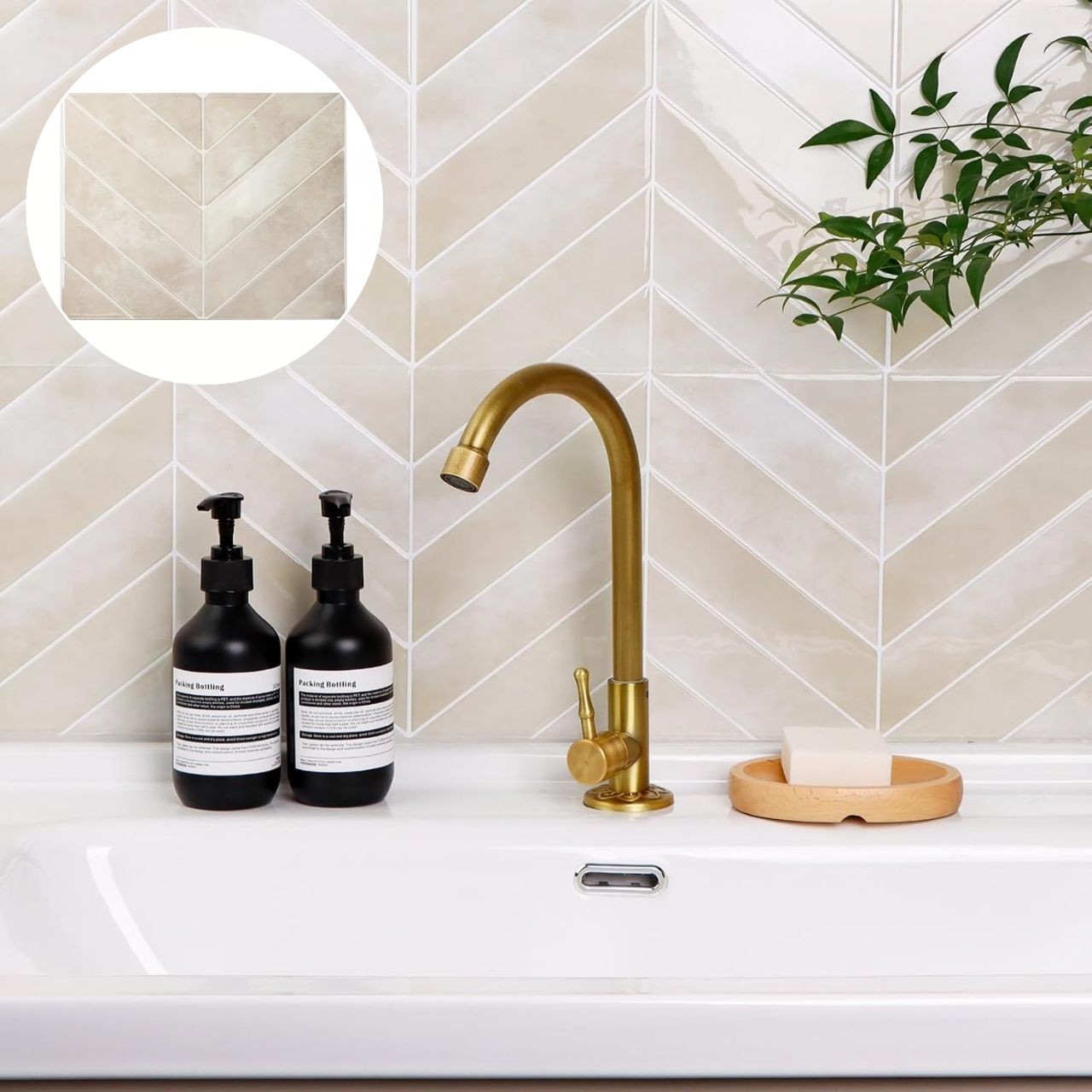Öntapadós 3D falicsempék, TileStickers - Image 8