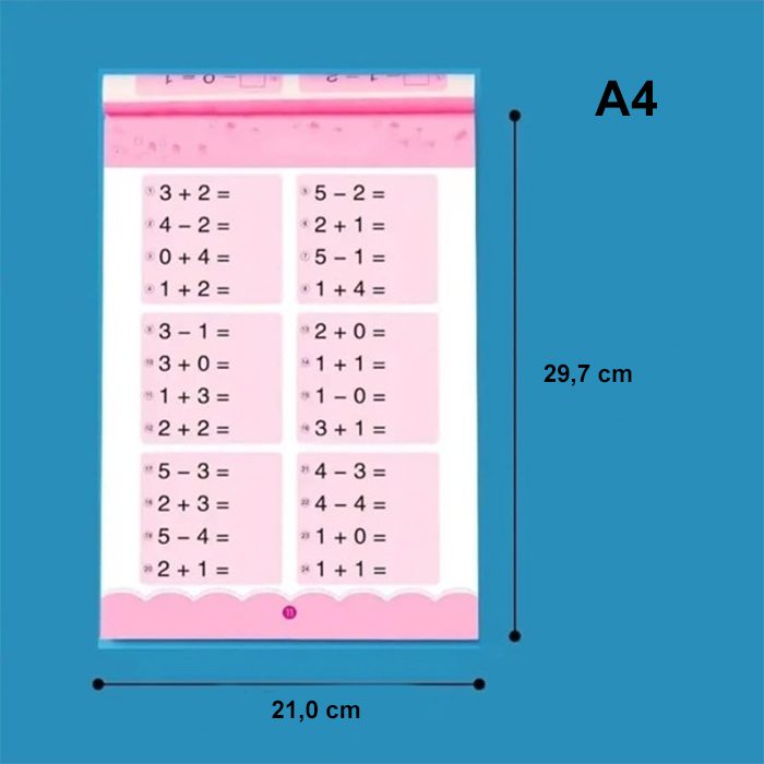 WorkBookMath, munkafüzet összeadáshoz és kivonáshoz 100-ig - Image 2